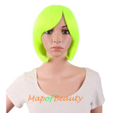 Side Bangs Short Wigs High-temperature Fiber BOB Anime Cosplay Wigs