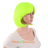 Side Bangs Short Wigs High-temperature Fiber BOB Anime Cosplay Wigs