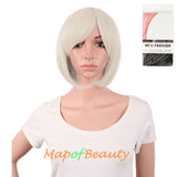 Side Bangs Short Wigs High-temperature Fiber BOB Anime Cosplay Wigs