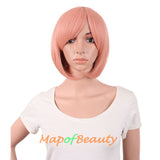 Side Bangs Short Wigs High-temperature Fiber BOB Anime Cosplay Wigs