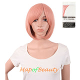 Side Bangs Short Wigs High-temperature Fiber BOB Anime Cosplay Wigs