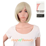 Side Bangs Short Wigs High-temperature Fiber BOB Anime Cosplay Wigs