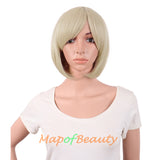 Side Bangs Short Wigs High-temperature Fiber BOB Anime Cosplay Wigs