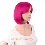 Side Bangs Short Wigs High-temperature Fiber BOB Anime Cosplay Wigs