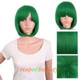 Side Bangs Short Wigs High-temperature Fiber BOB Anime Cosplay Wigs