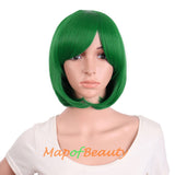 Side Bangs Short Wigs High-temperature Fiber BOB Anime Cosplay Wigs