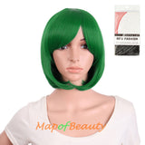 Side Bangs Short Wigs High-temperature Fiber BOB Anime Cosplay Wigs