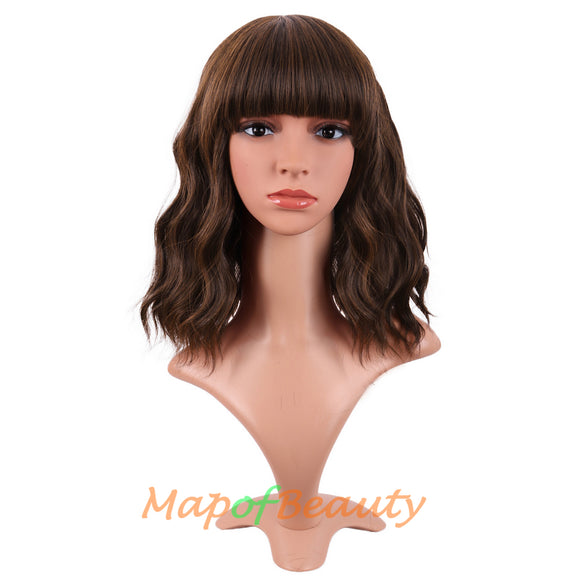 Brown bob wigs for women