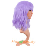 Lavender Purple bob wigs